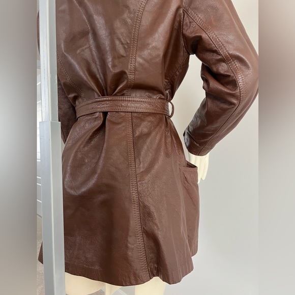 House of Leather Jacket with Genuine Fox Fur Collar – Vintage - Picture 13 of 16